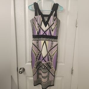 River Island, size 8, black, purpure, yellow